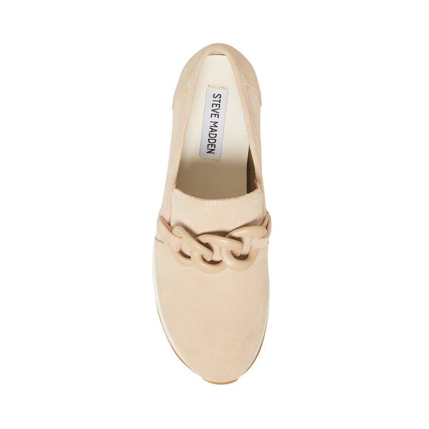 Beige Steve Madden Haze Suede Women's Platform Shoes | PH 278616PC